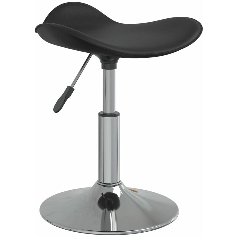 

Sillón de masaje de acero cromado y cuero artificial negro