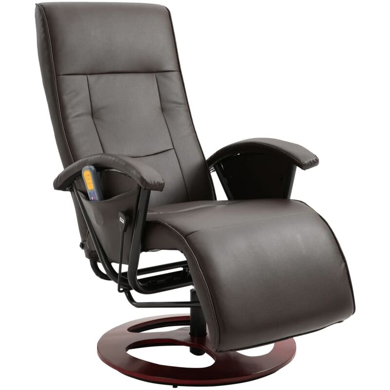 

Sillón de Masaje de Cuero Artificial Marrón - Marrón - Vidaxl