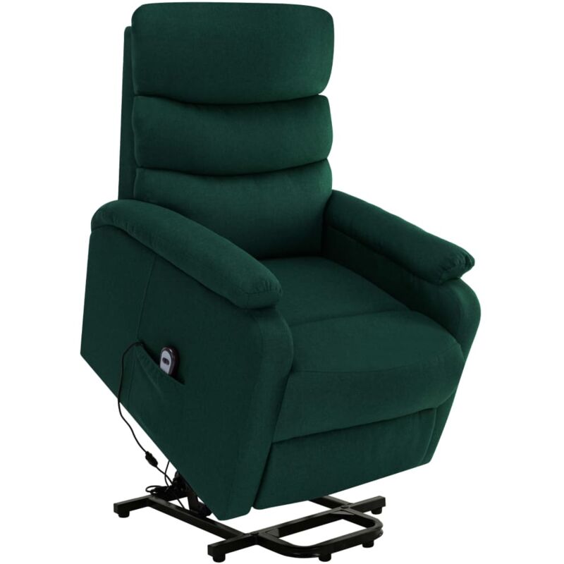 

Sillón Reclinable de Masaje de Tela Verde Oscuro - Verde - Vidaxl