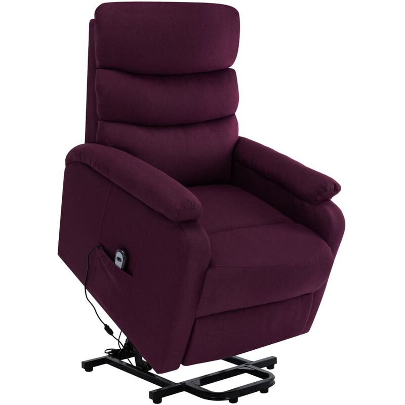 

Sillón Reclinable de Masaje de Tela Morado - Púrpura - Vidaxl