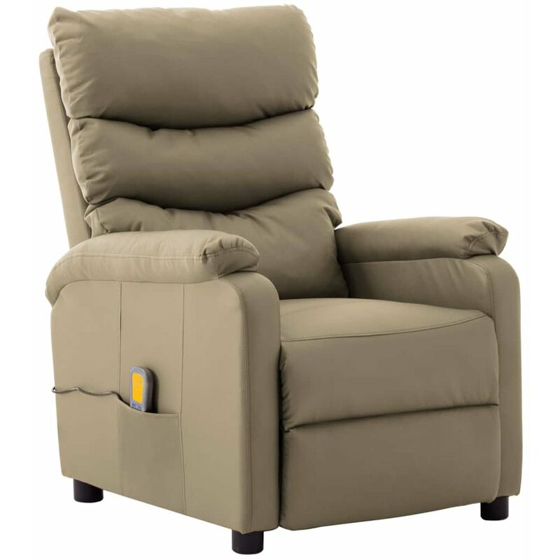 

Happyshopping - Sillon de masaje reclinable cuero sintetico color capuchino