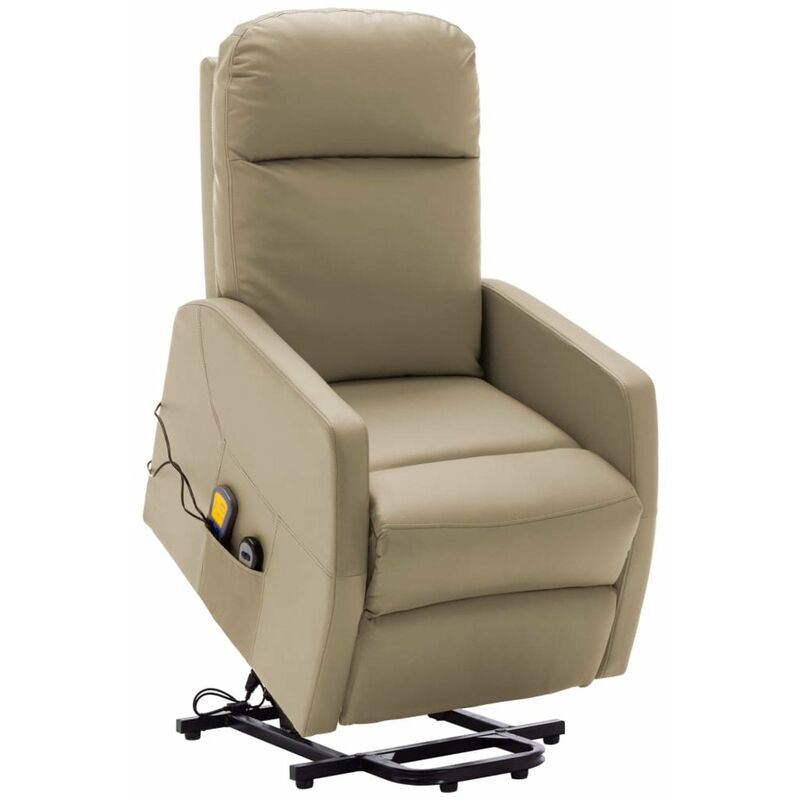 

Happyshopping - Sillon de masaje reclinable cuero sintetico color capuchino