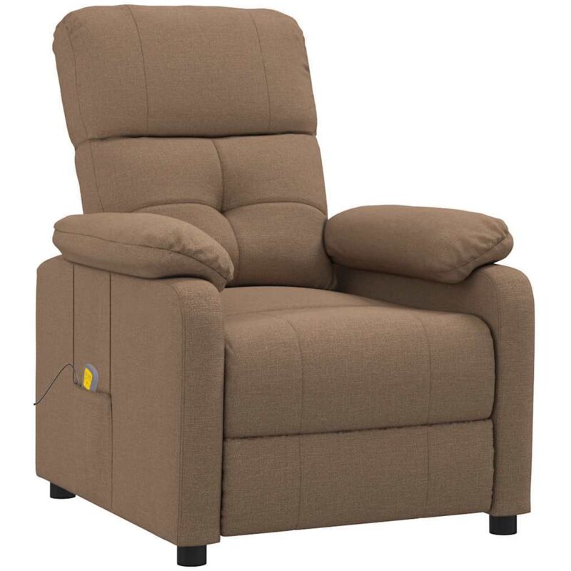 

Sillón de Masaje Reclinable de Tela Marrón - Marrón - Vidaxl