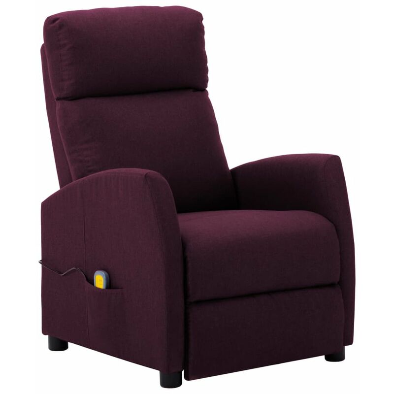 

Happyshopping - Sillon de masaje reclinable de tela morado