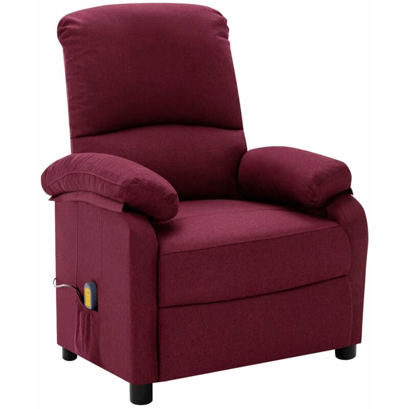 

Sillon de masaje reclinable de tela morado