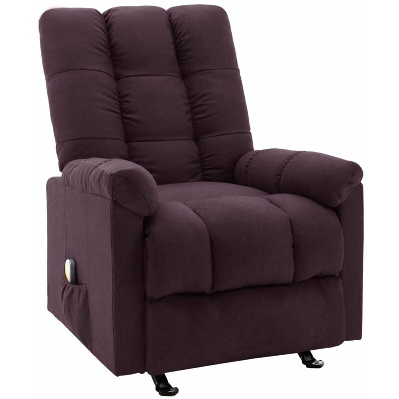 

Sillon de masaje reclinable de tela morado