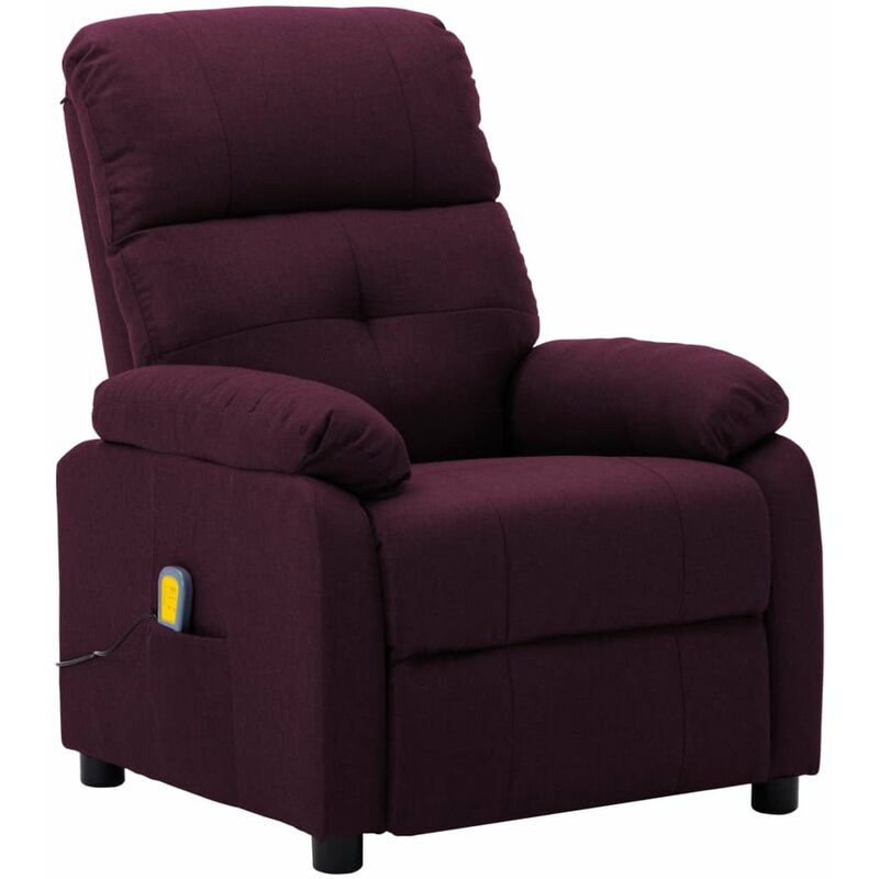 

Sillon de masaje reclinable de tela morado