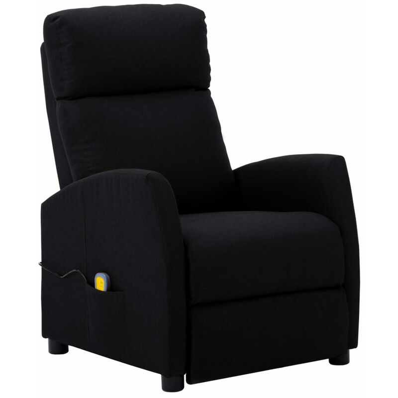 

Sillon de masaje reclinable de tela negro