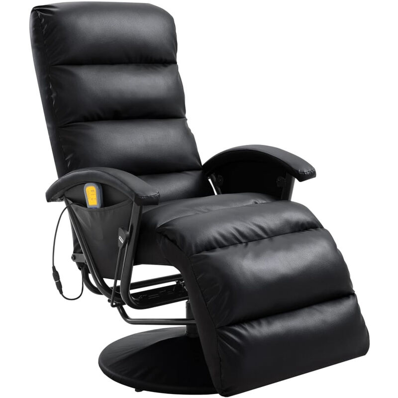 

Sillon de masaje reclinable para TV cuero sintetico negro