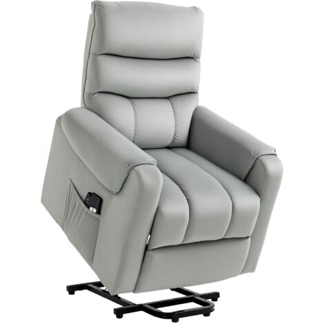 Sillón de Masaje Relax Sillón Levantapersonas con Reclinación Eléctrica hasta 135° Control Remoto y 8 Zonas de Masaje 79x97x103 cm