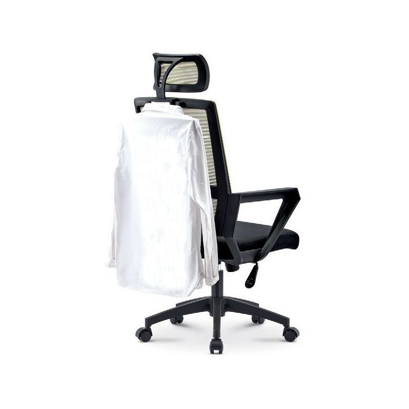 

Sillón de oficina ASTON, blanco, malla gris, tejido azul claro