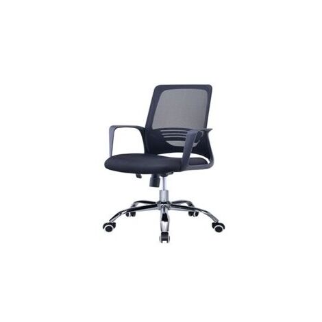 Sillón de oficina en acero con respaldo transpirable