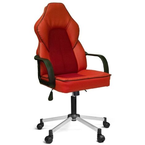 Sillón de oficina gaming Rojo LYDIA 51x52x h73 cm