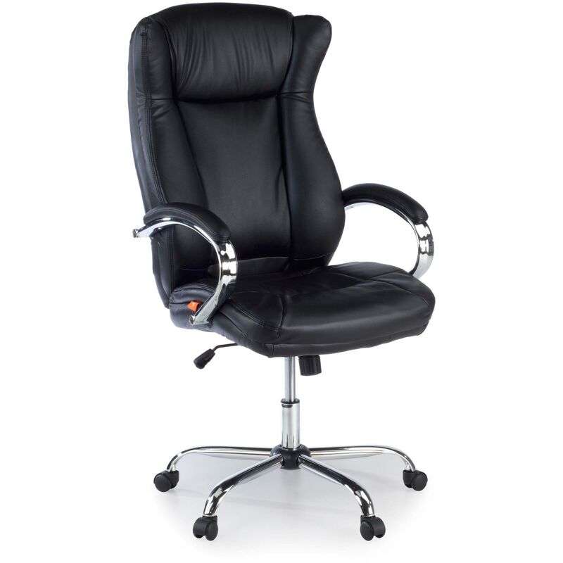 

Sillon de oficina Lugano, brazos tapizados, negro - negro