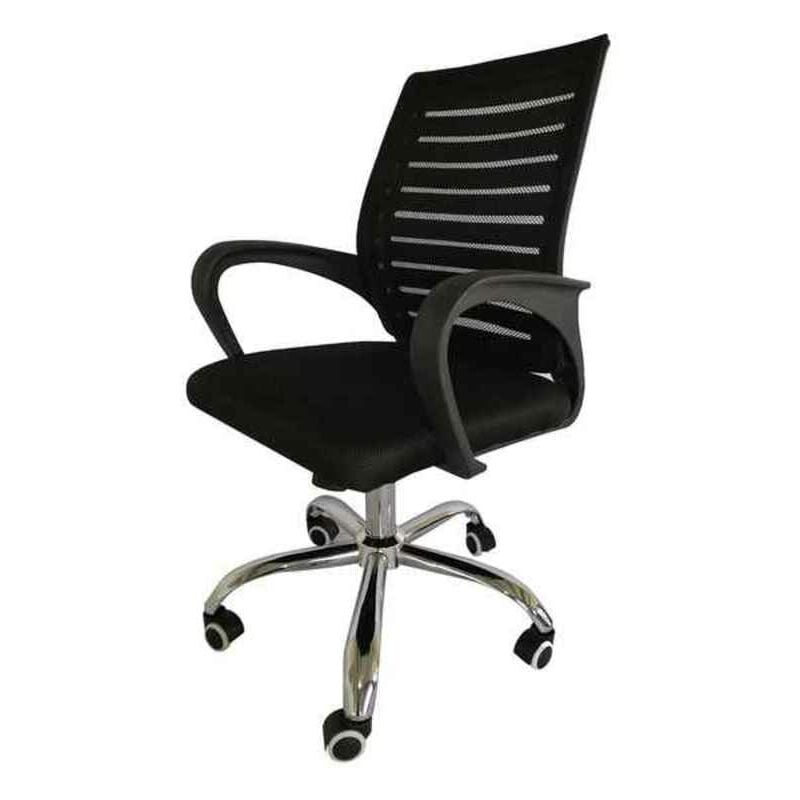 

Sillón de Oficina Negro Textil (28 x 58 x 58 cm)