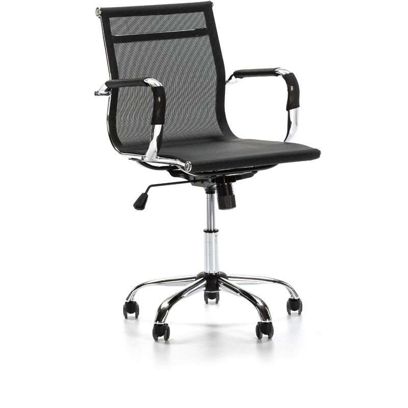 

Sillón de Oficina EDWIN reclinable, Tejido Transpirable. Silla ejecutiva con reposabrazos. Altura Ajustable. Diseño ergonómico