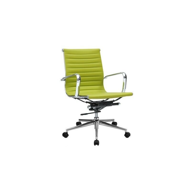

Sillón de oficina PHILIP, giratorio, gas, basculante, similpiel verde