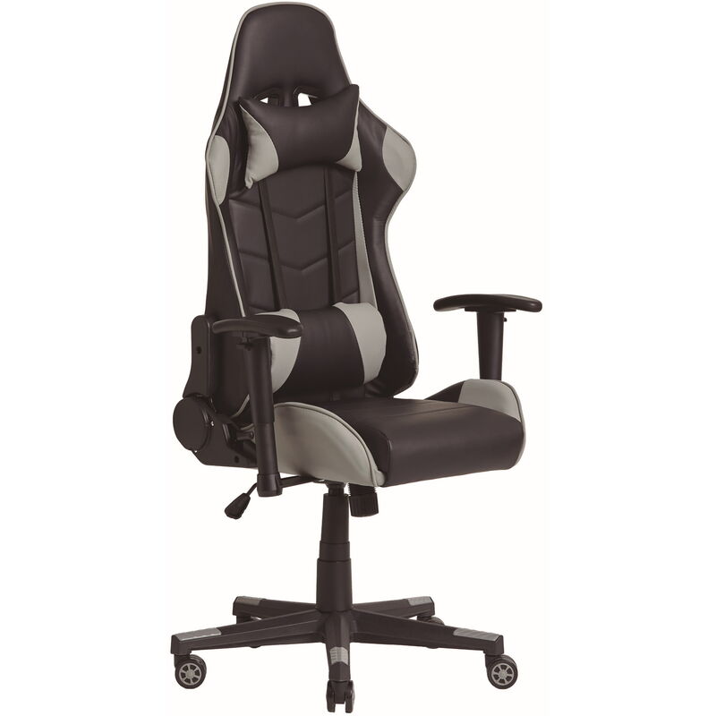

Sillón De Oficina Profesional LIAM Gris.alto 83 Cm. Ancho 52cm. Altura Silla 130. Reclinable 180