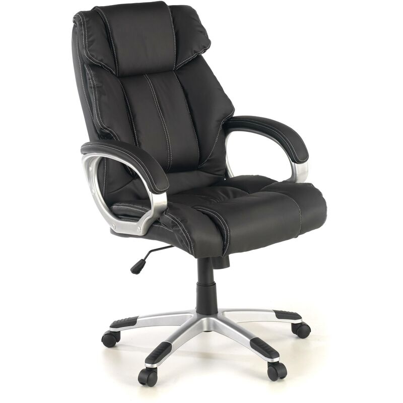 

Sillon de ordenador Alaska, ecopiel negro - negro