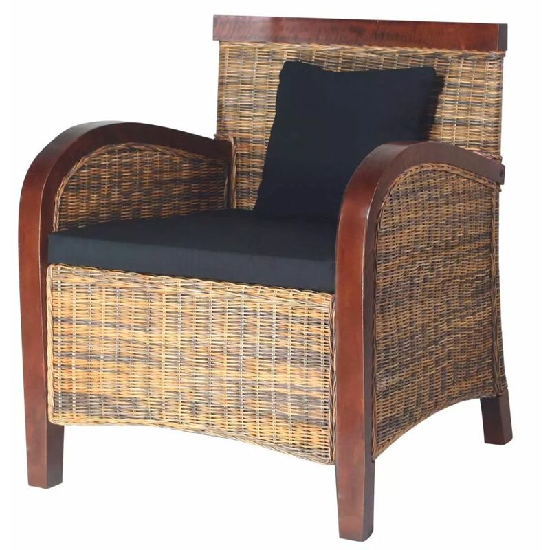 

Happyshopping - Sillon de ratan tejido a mano