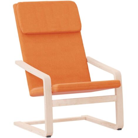 Sillón de relax de tela amarillo oscuro vidaXL