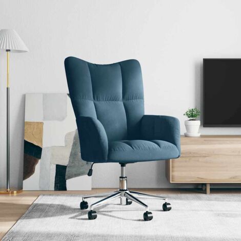Sillón de relax de terciopelo azul