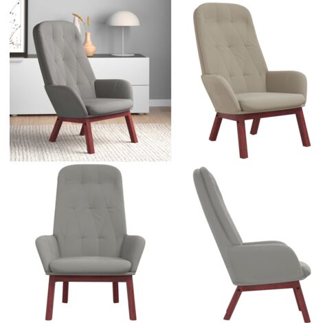 Sillón de relax de terciopelo gris claro - Silla de comedor - Silla de trabajo