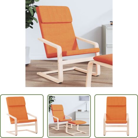 Sillón de relax -  Sillón de relax de tela amarillo oscuro