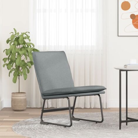 Sillón de relax tela gris claro 52x75x76 cm