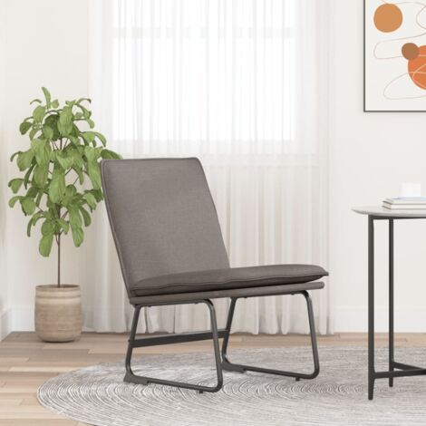 Sillón de relax tela gris taupé 52x75x76 cm