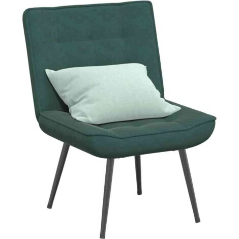Sillón de relax terciopelo verde oscuro 64x74x84 cm vidaXL