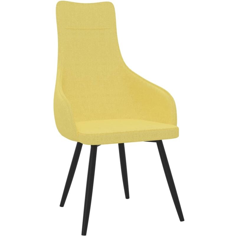

Sillón de tela amarilla mostaza