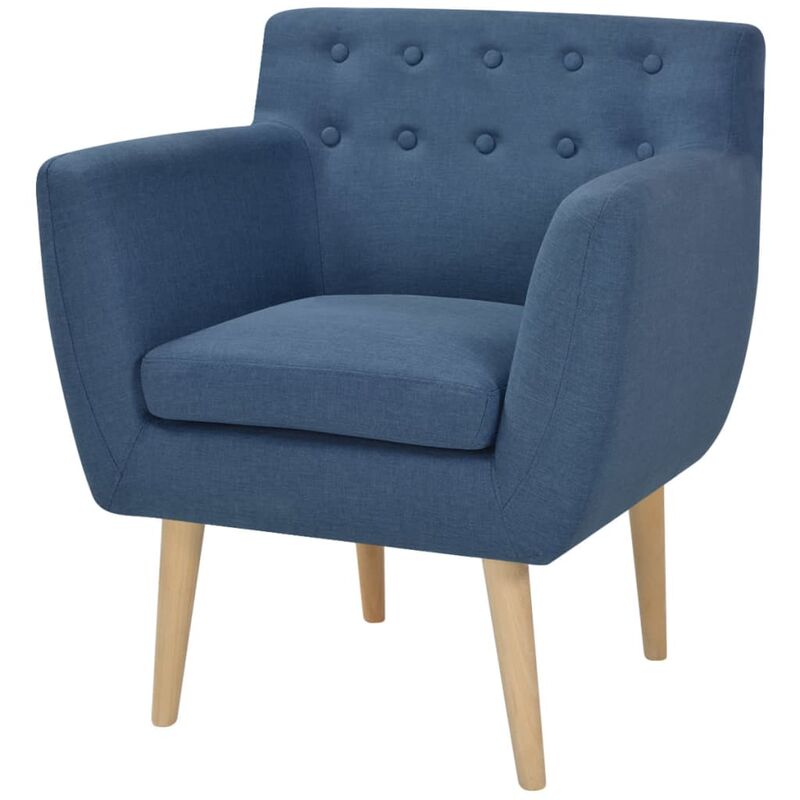 

Sillón de tela azul