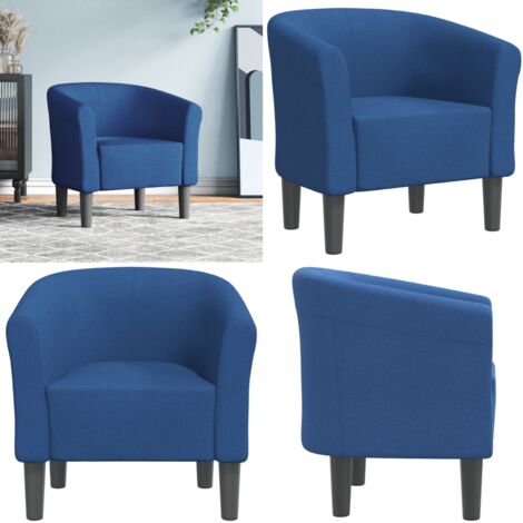 Sillón de tela azul - Sillón de tela - Sillón moderno