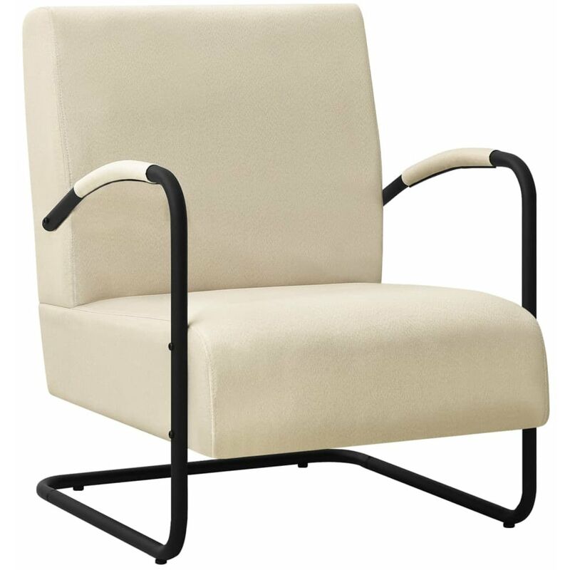 

Sillon de tela color crema
