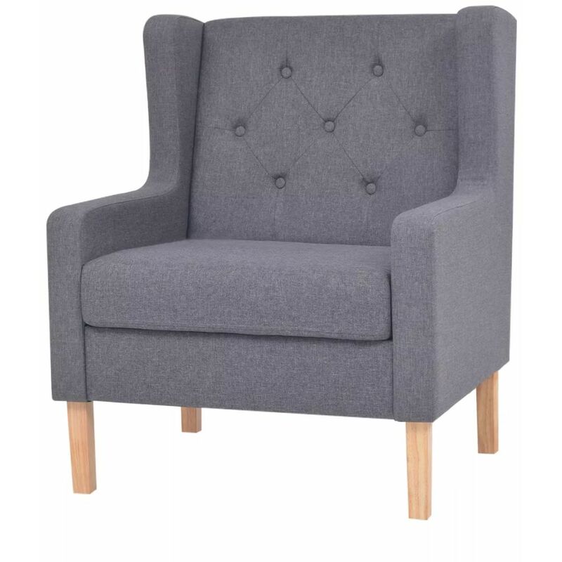 

Sillón de tela gris
