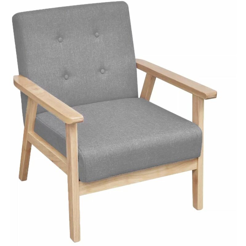 

Sillon de tela gris claro(no se puede enviar a Baleares)