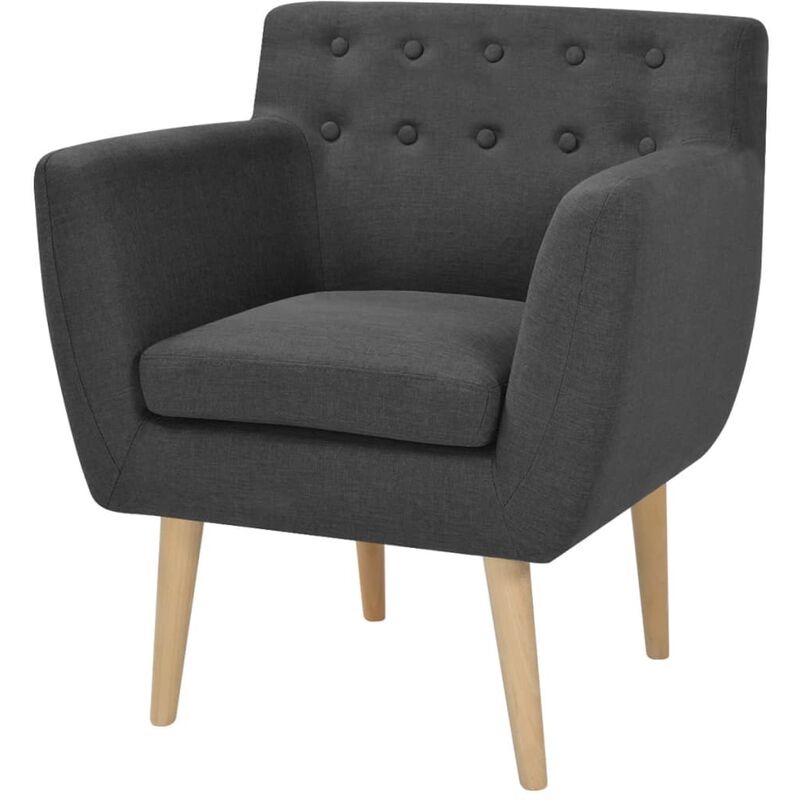 

Sillón de tela gris oscuro