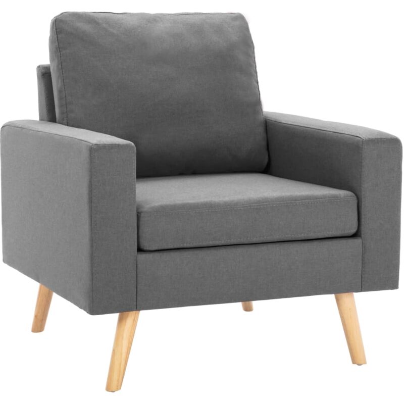 

Sillón de Tela Gris Claro - Gris - Vidaxl