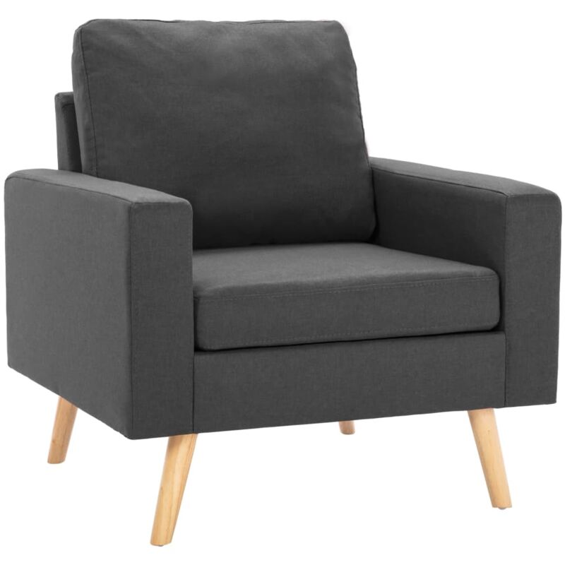 

Sillón de Tela Gris Oscuro - Gris - Vidaxl