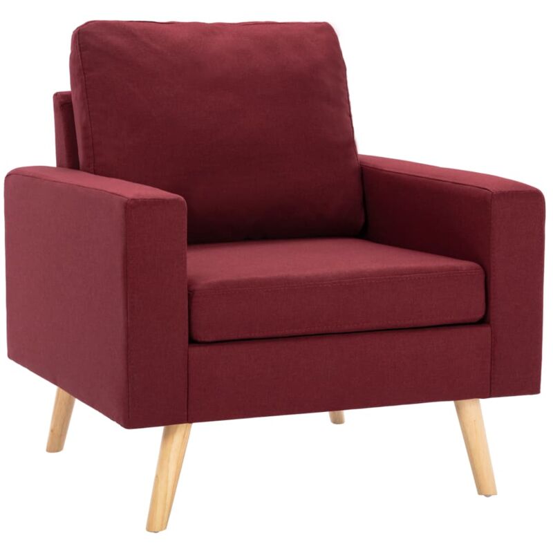 

Sillón de Tela Rojo Vino Tinto - Rojo - Vidaxl