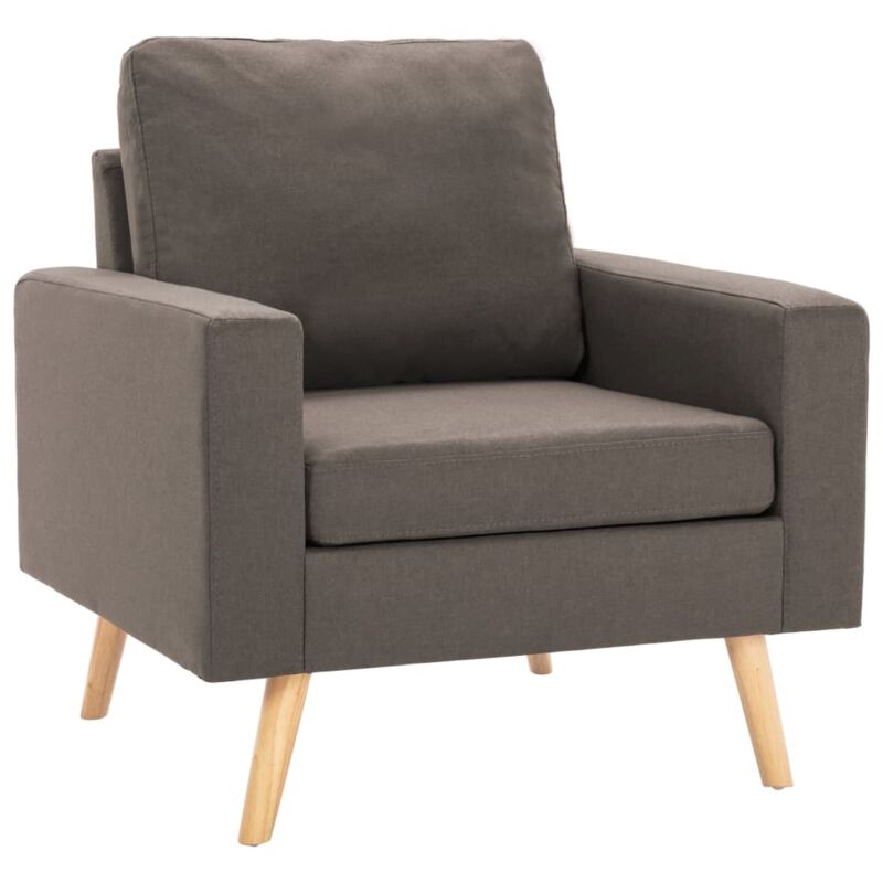 

vidaXL Sillón de Tela Gris Taupe - Gris Topo