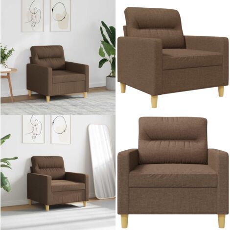 Sillón de tela marrón 60 cm - Sillón marrón - Sillón de 60 cm