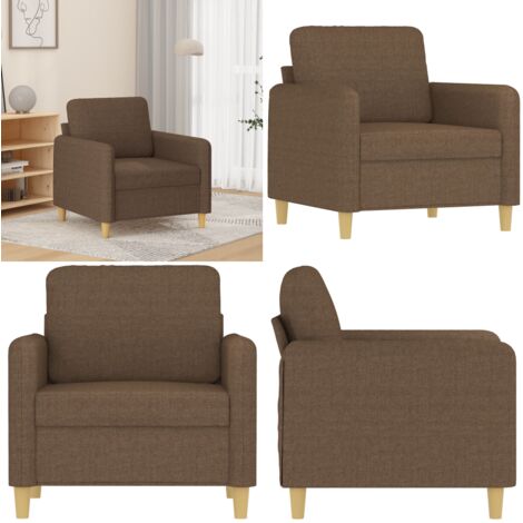 Sillón de tela marrón 60 cm - Sofá marrón - Diseño moderno