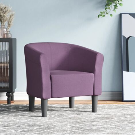 Sillón de tela morado