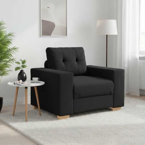 Sillón de tela negro 60 cm