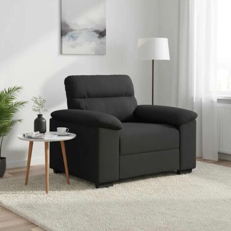 Sillón de tela negro 60 cm