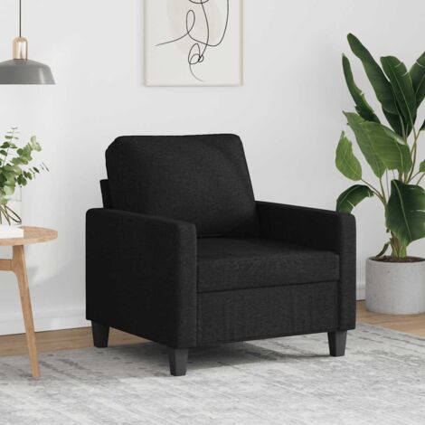 Sillón de tela negro 60 cm