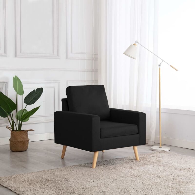 

Sillón de tela negro