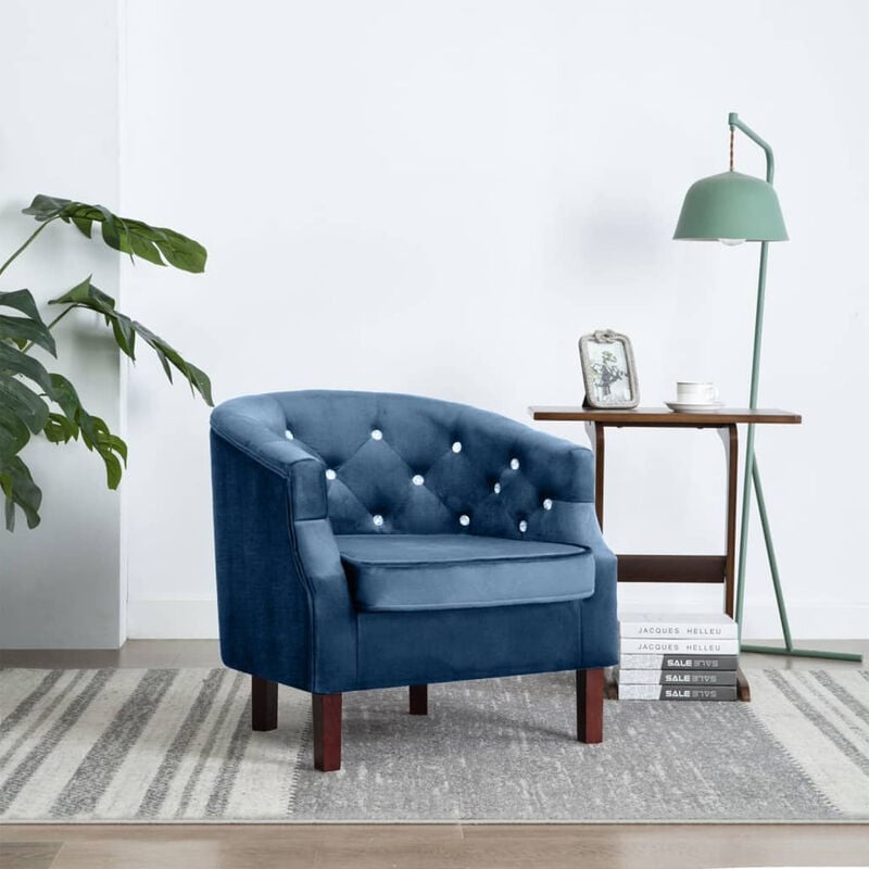 

Sillon de terciopelo azul